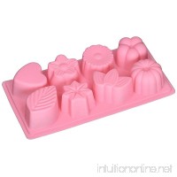 Longzang 8-Cavity Floral Leaf Silicone Cake Soap Decoration Mold - B0098IX8H2
